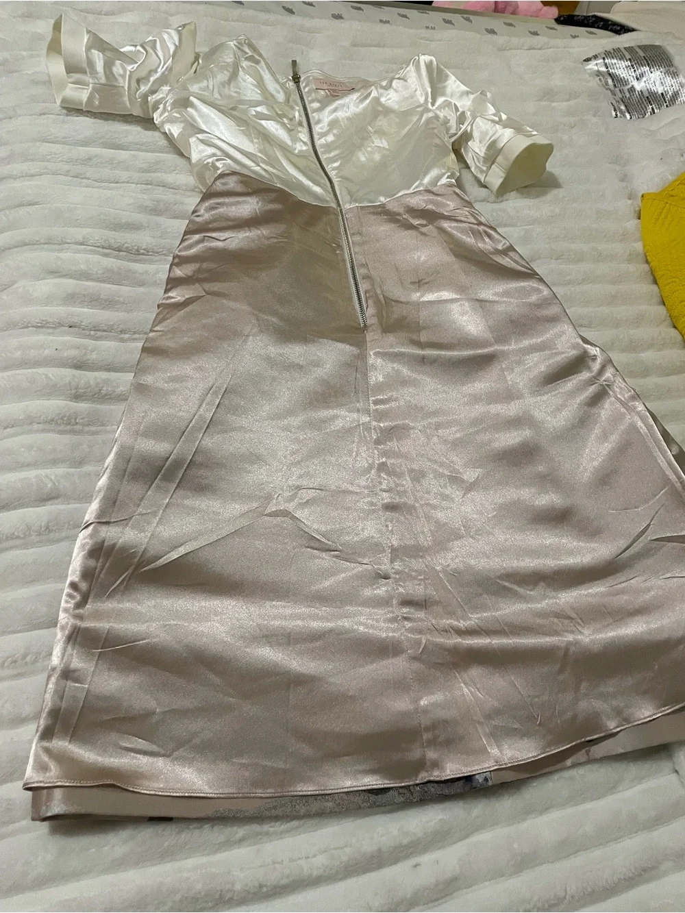 Ted Baker Blush Pink and Ivory Satin Lined Piece